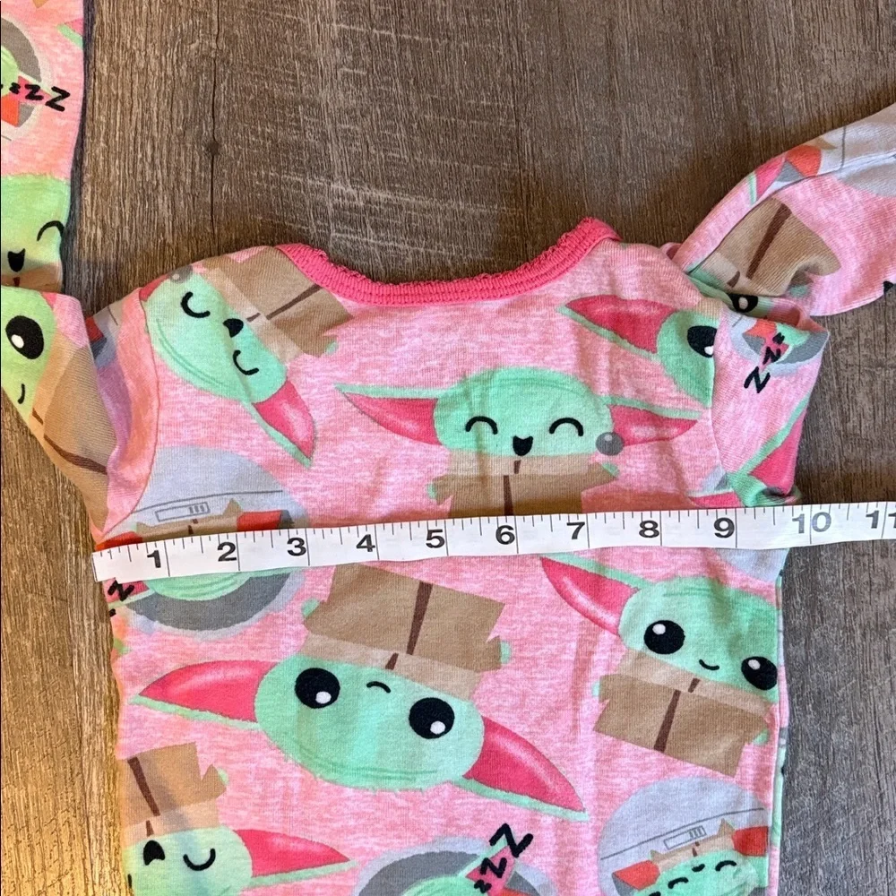 Star Wars Pink Baby Grogu Long Sleeve Pajama Set size 4T